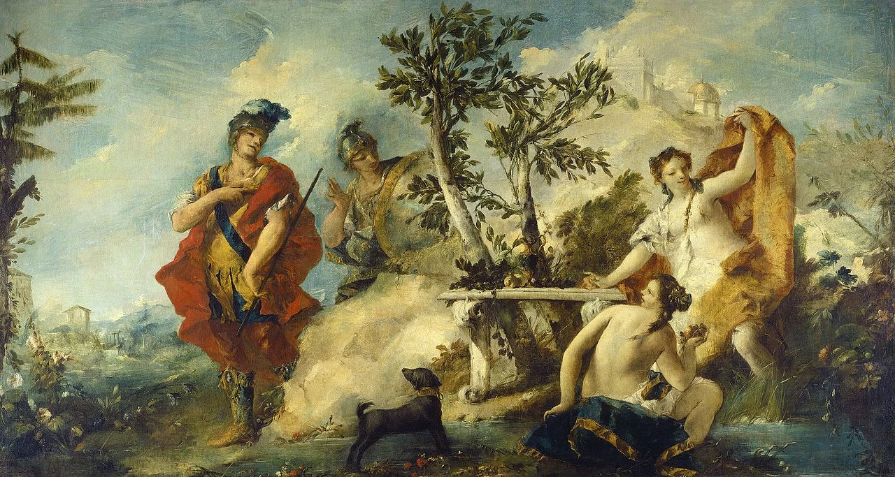 Carlo e Ubaldo resistono agli incantesimi delle ninfe di Armida - National Gallery of Art, Washington DC